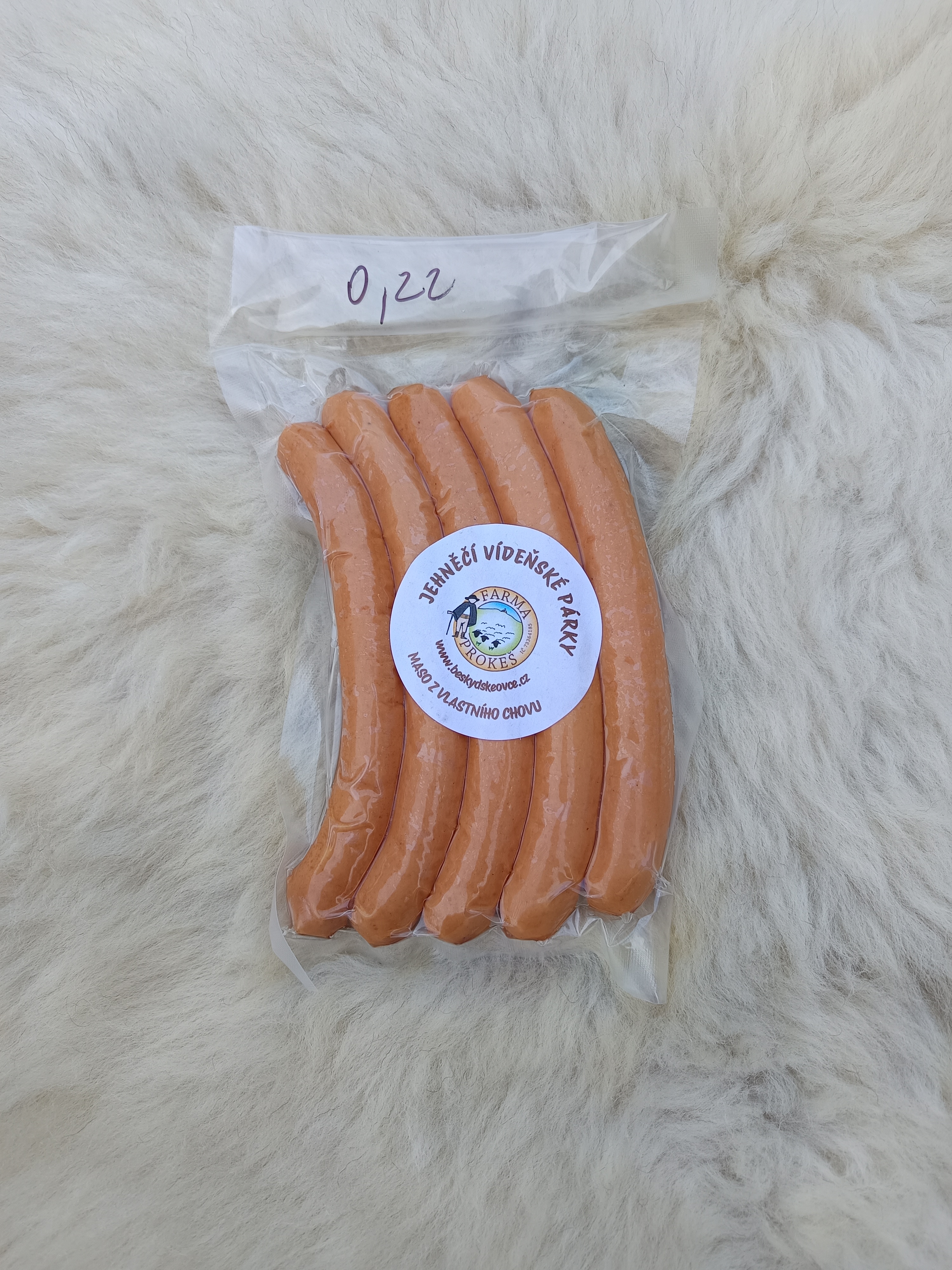 Jehněčí vídeňské párky 